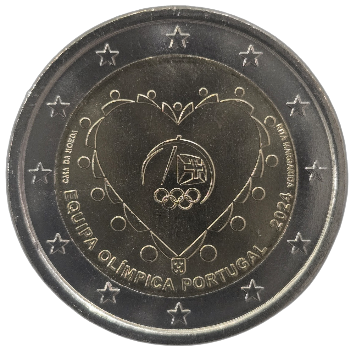 2 euros conmemorativa Equipo Olímpico de Portugal